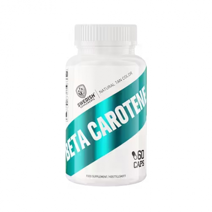 Swedish Supplements Beta Caroten, 60 caps i gruppen Kosttilskud & Fødevarer / Sundhedskost / Antioxidanter hos Tillskottsbolaget (SS8542)