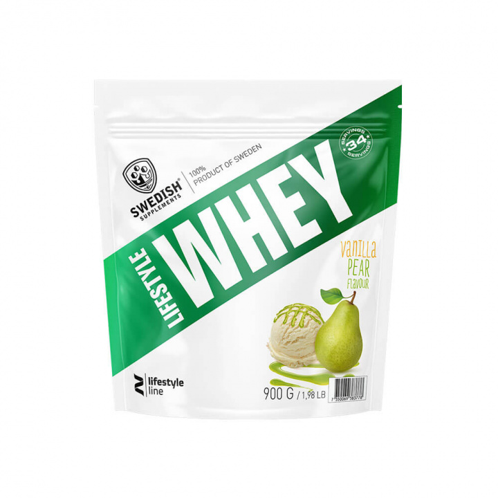 Swedish Supplements Lifestyle Whey, 900 g (Vanilla Pear) i gruppen Kosttilskud & Fødevarer / Proteinpulver / Valleprotein / Whey protein hos Tillskottsbolaget (SS85934-1)
