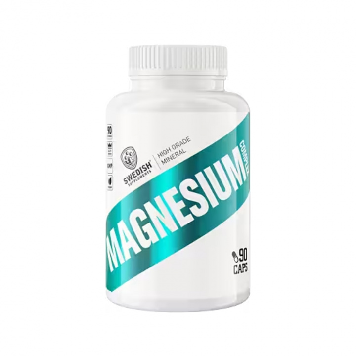 Swedish Supplements Magnesium Complex, 90 caps i gruppen Kosttilskud & Fødevarer / Mineraler / Magnesium hos Tillskottsbolaget (SS876984)