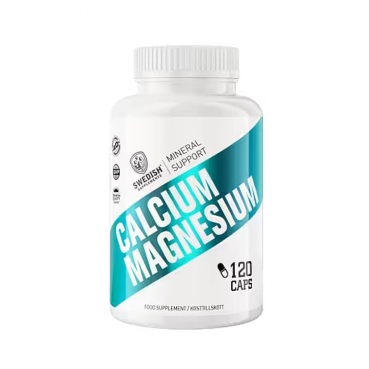 Swedish Supplements Calcium + Magnesium, 120 caps i gruppen Kosttilskud & Fødevarer / Mineraler / Calcium + Magnesium hos Tillskottsbolaget (SSCM)