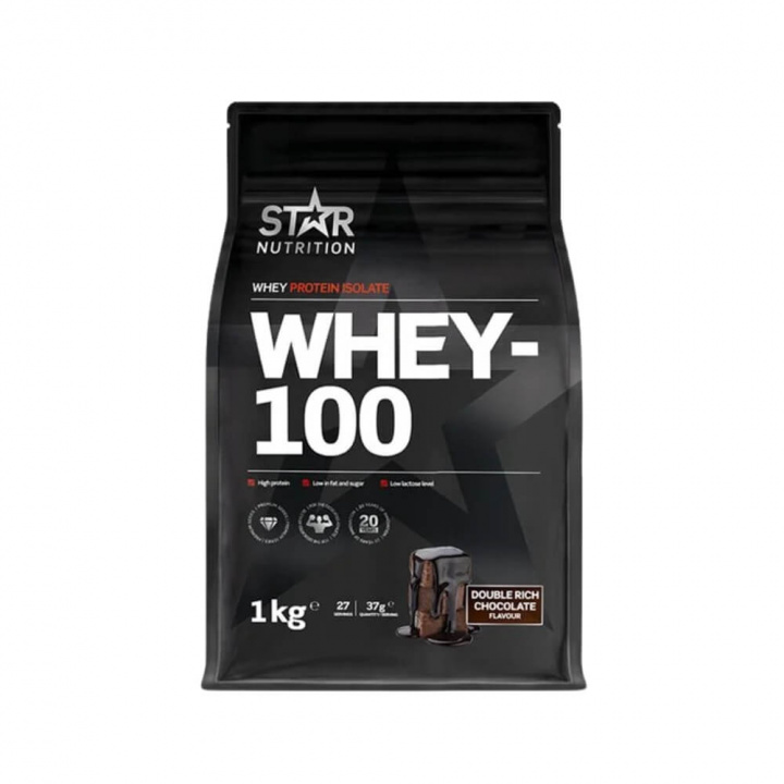Star Nutrition Whey-100, 1 kg i gruppen Kosttilskud & Fødevarer / Proteinpulver / Isolatprotein hos Tillskottsbolaget (STAR002)