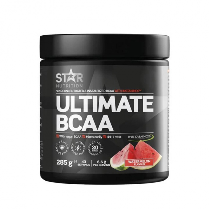Star Nutrition Ultimate BCAA, 285 g (Watermelon) i gruppen Kosttilskud & Fødevarer / Aminosyrer / BCAA hos Tillskottsbolaget (STAR007-2)