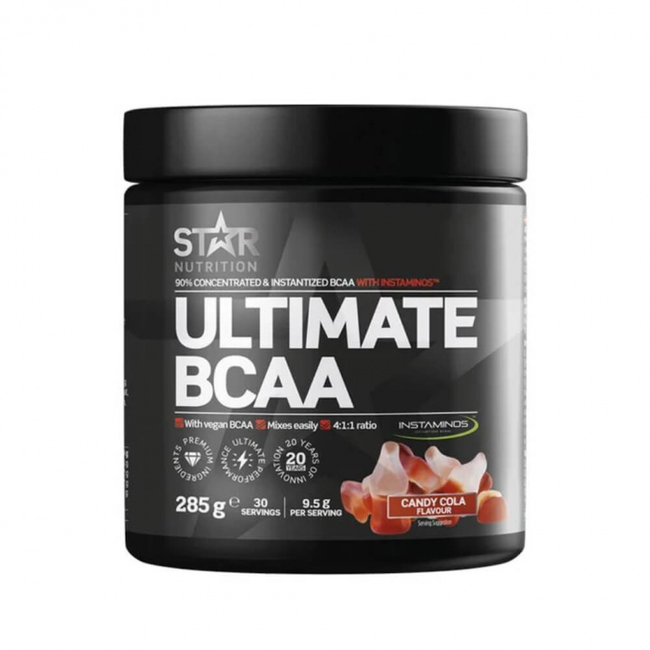 Star Nutrition Ultimate BCAA, 285 g (Candy Cola) i gruppen Kosttilskud & Fødevarer / Aminosyrer / BCAA hos Tillskottsbolaget (STAR007-4)
