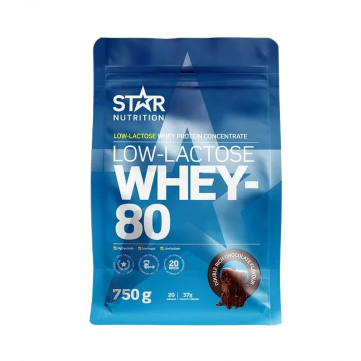 Star Nutrition Whey-80 Low Lactose, 750 g i gruppen Emne / Svensk kosttilskud hos Tillskottsbolaget (STAR4957)