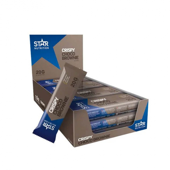 12 x Star Nutrition Protein Bar, 55 g (Choco Brownie) i gruppen Bars / Proteinbarer hos Tillskottsbolaget (STAR65733)