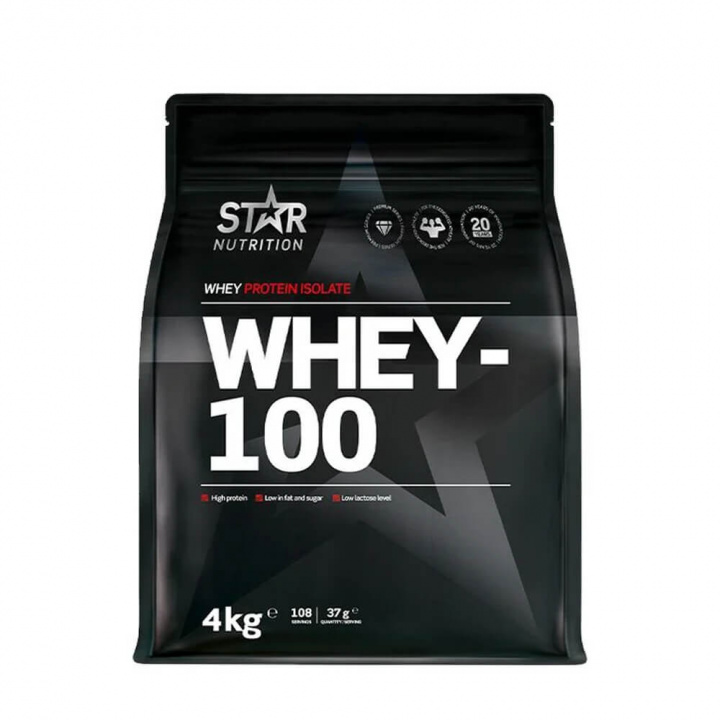 Star Nutrition Whey-100, 4 kg (Vanilla-Pear) i gruppen Kosttilskud & Fødevarer / Proteinpulver / Isolatprotein hos Tillskottsbolaget (STAR7533-7)