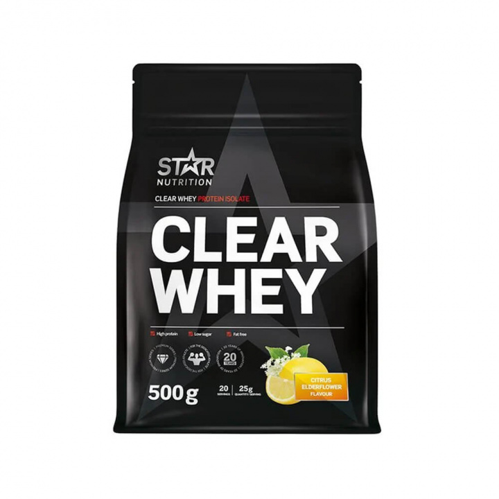 Star Nutrition Clear Whey, 500 g i gruppen Kosttilskud & Fødevarer / Proteinpulver / Clear Whey hos Tillskottsbolaget (STAR7666)