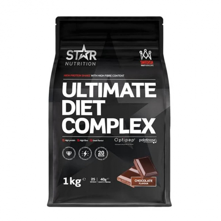 Star Nutrition Ultimate Diet Complex, 1 kg (Chocolate) i gruppen Emne / Svensk kosttilskud hos Tillskottsbolaget (STAR7854-1)