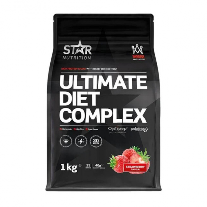 Star Nutrition Ultimate Diet Complex, 1 kg (Strawberry) i gruppen Emne / Svensk kosttilskud hos Tillskottsbolaget (STAR7854-2)
