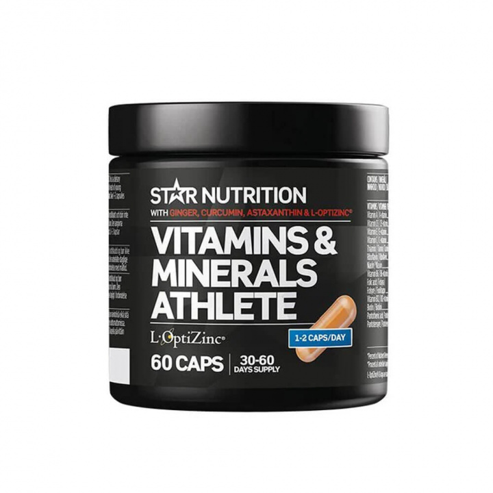 Star Nutrition Ultimate Vitamins & Minerals Athlete, 60 caps i gruppen Kosttilskud & Fødevarer / Vitaminer / Multivitamin hos Tillskottsbolaget (STAR78967)