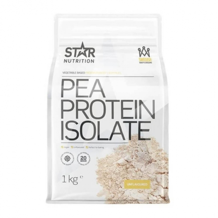 Star Nutrition Pea Protein Isolate, 1 kg (Unflavoured) i gruppen Kosttilskud & Fødevarer / Proteinpulver / Isolatprotein hos Tillskottsbolaget (STAR843-3)