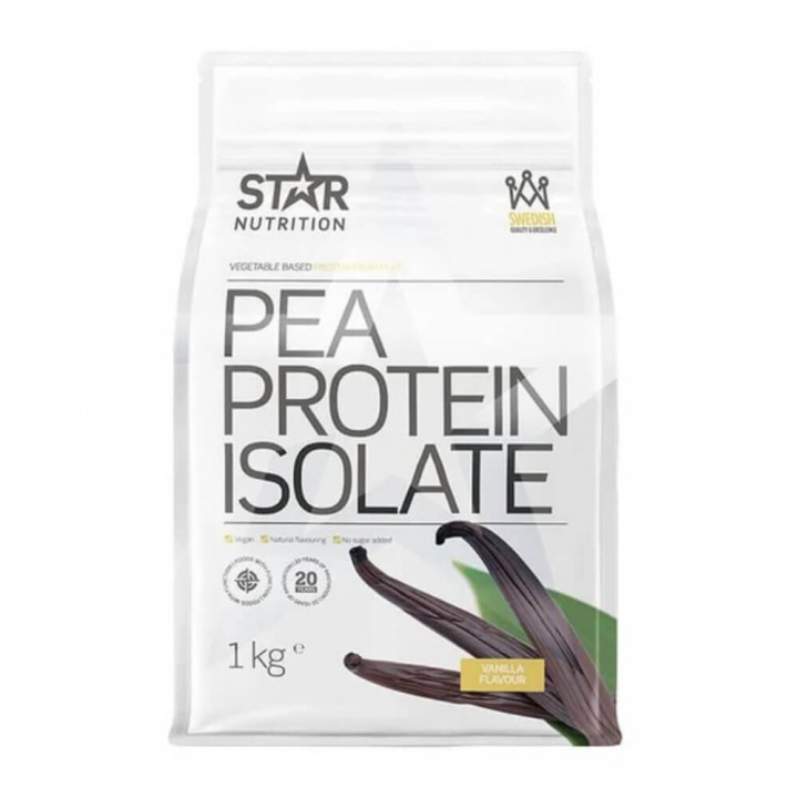Star Nutrition Pea Protein Isolate, 1 kg (Vanilla) i gruppen Kosttilskud & Fødevarer / Proteinpulver / Isolatprotein hos Tillskottsbolaget (STAR843-6)