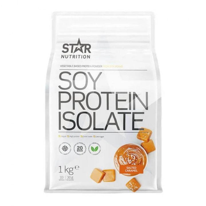 Star Nutrition Soy Protein Isolate, 1 kg (Salted Caramel) i gruppen Kosttilskud & Fødevarer / Proteinpulver / Isolatprotein hos Tillskottsbolaget (STAR9532-4)