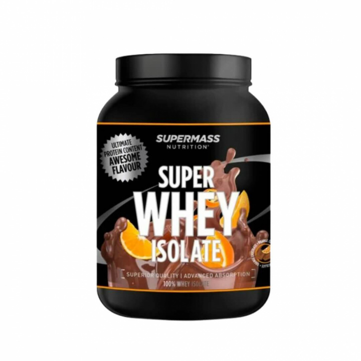 Supermass Nutrition Super Whey Isolate, 1300 g (Orange Chocolate) i gruppen Kosttilskud & Fødevarer / Proteinpulver / Isolatprotein hos Tillskottsbolaget (SUPERMASS76846-2)