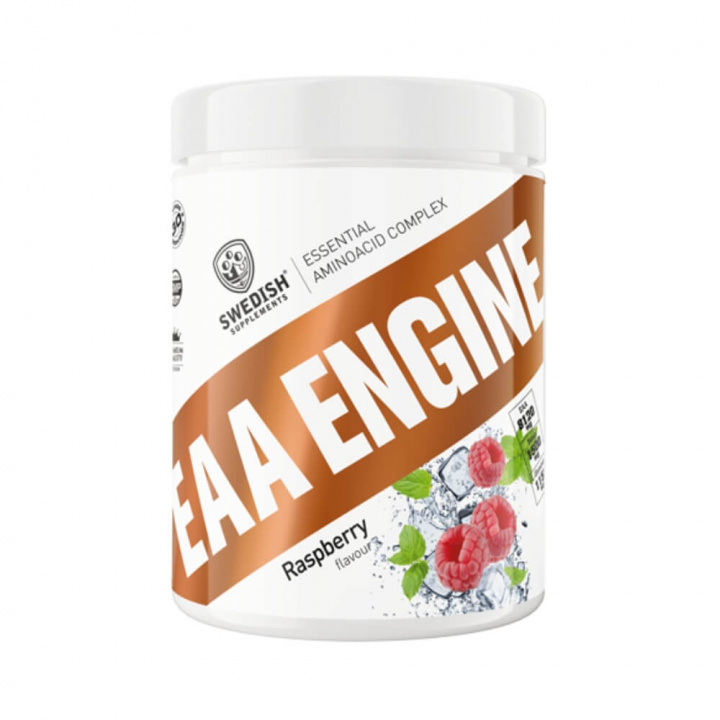 Swedish Supplements EAA Engine, 450 g (Raspberry) i gruppen Kosttilskud & Fødevarer / Aminosyrer / EAA hos Tillskottsbolaget (SWEDISH843-6)