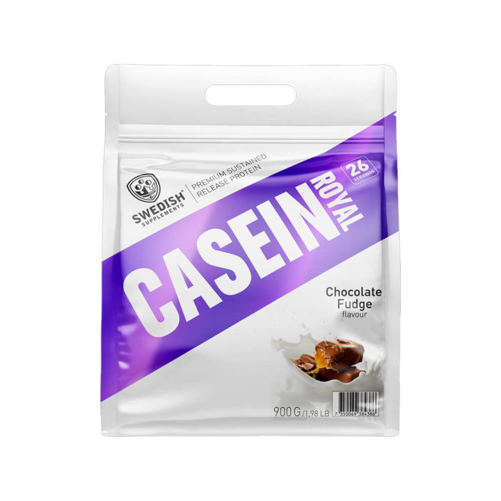 Swedish Supplements Casein Royal, 900g (Chocolate Fudge) i gruppen Kosttilskud & Fødevarer / Proteinpulver / Kaseinprotein hos Tillskottsbolaget (SWEDISH882-3)