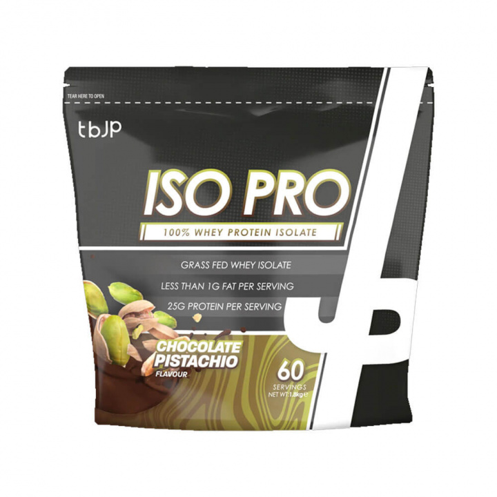 Trained By JP IsoPro, 60 serv. (Chocolate Pistachio) i gruppen Kosttilskud & Fødevarer / Proteinpulver / Isolatprotein hos Tillskottsbolaget (TBJP8846-5)