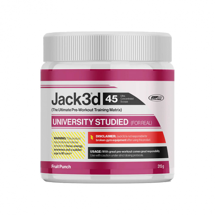 USP Labs Jack3d Advanced, 45 serv. (Fruit Punch) i gruppen Kosttilskud & Fødevarer / Præstationsforbedringer / Pre-Workout / PWO hos Tillskottsbolaget (USPLABS684-1)