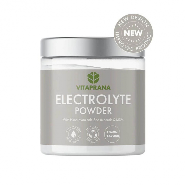 Vitaprana Electrolyte Powder, 375 g (Lemon) i gruppen Kosttilskud & Fødevarer / Mineraler / Elektrolytter hos Tillskottsbolaget (VITAPRANA9032-2)