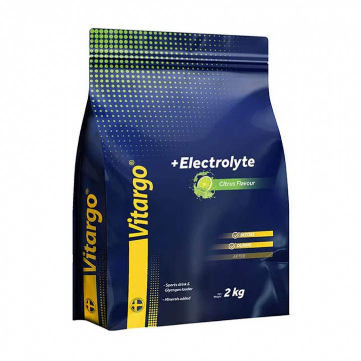 Vitargo Electrolyte, 2 kg (Citrus) i gruppen Kosttilskud & Fødevarer / Mineraler / Elektrolytter hos Tillskottsbolaget (VITARGO463-1)