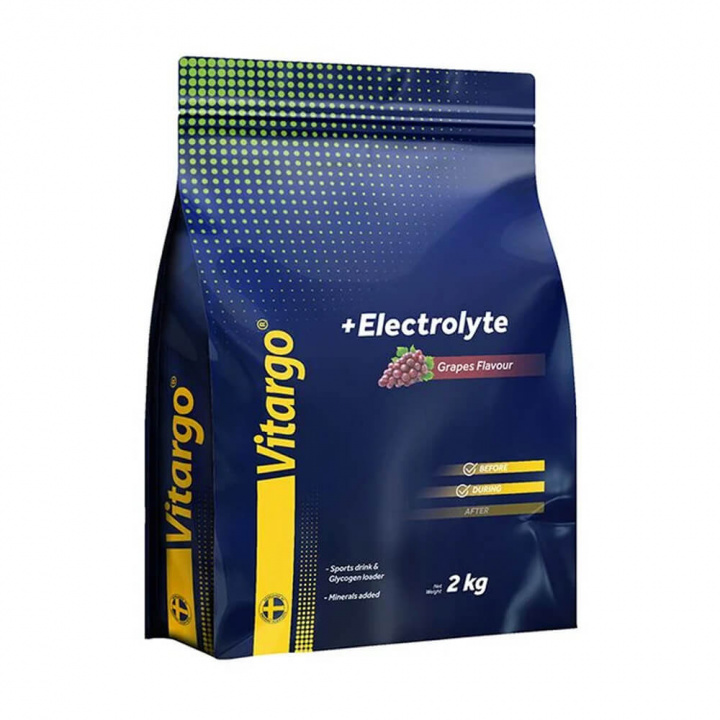 Vitargo Electrolyte, 2 kg (Grape) i gruppen Kosttilskud & Fødevarer / Mineraler / Elektrolytter hos Tillskottsbolaget (VITARGO463-2)